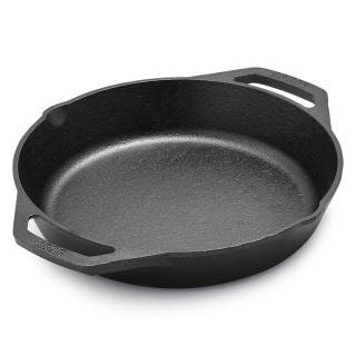 CAST_IRON_DOUBLE_HANDED_SKILLET_9.5_INCH_SUPER_SMOOTH_